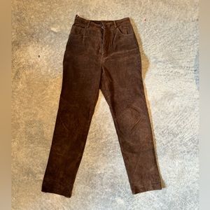 100% SUEDE LEATHER PANTS